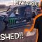 MY RACE TRUCK GOT SMASHED!!!