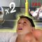 Hudson In Hurricane Simulator! Crazy Kid Lands Double Backflip!