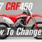 2017 Honda CRF450R/RX Oil Change