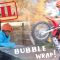 DIRT BIKE KID HITS BIG JUMP COVERED IN BUBBLE WRAP!!!