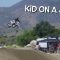 KID RIDING A 450 ON THE PRO TRACK!!!